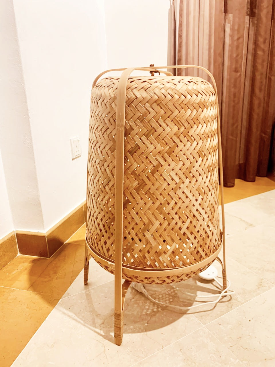 Miracle floor Bamboo lamp Woven floor Light, Natural/Bamboo floor Light for Home restaurants and offices