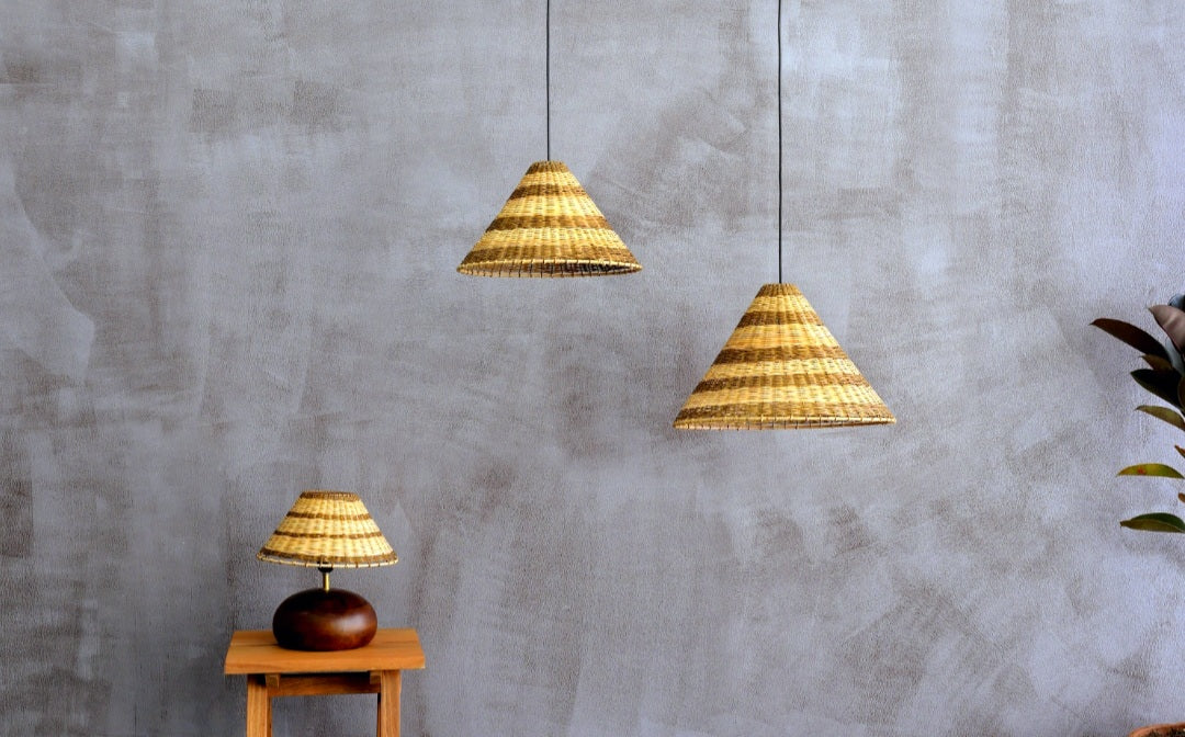 Japon pendant lamp Woven Hanging Pendant Light, Natural/Bamboo Pendant Light for Home restaurants and offices