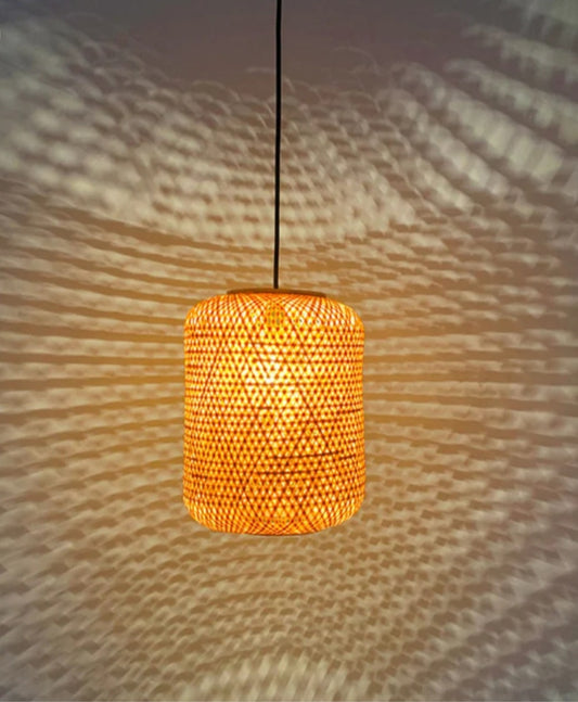 Twilight-Bamboo lamp Woven Hanging Pendant Light, Natural/Bamboo Pendant Light for Home restaurants and offices