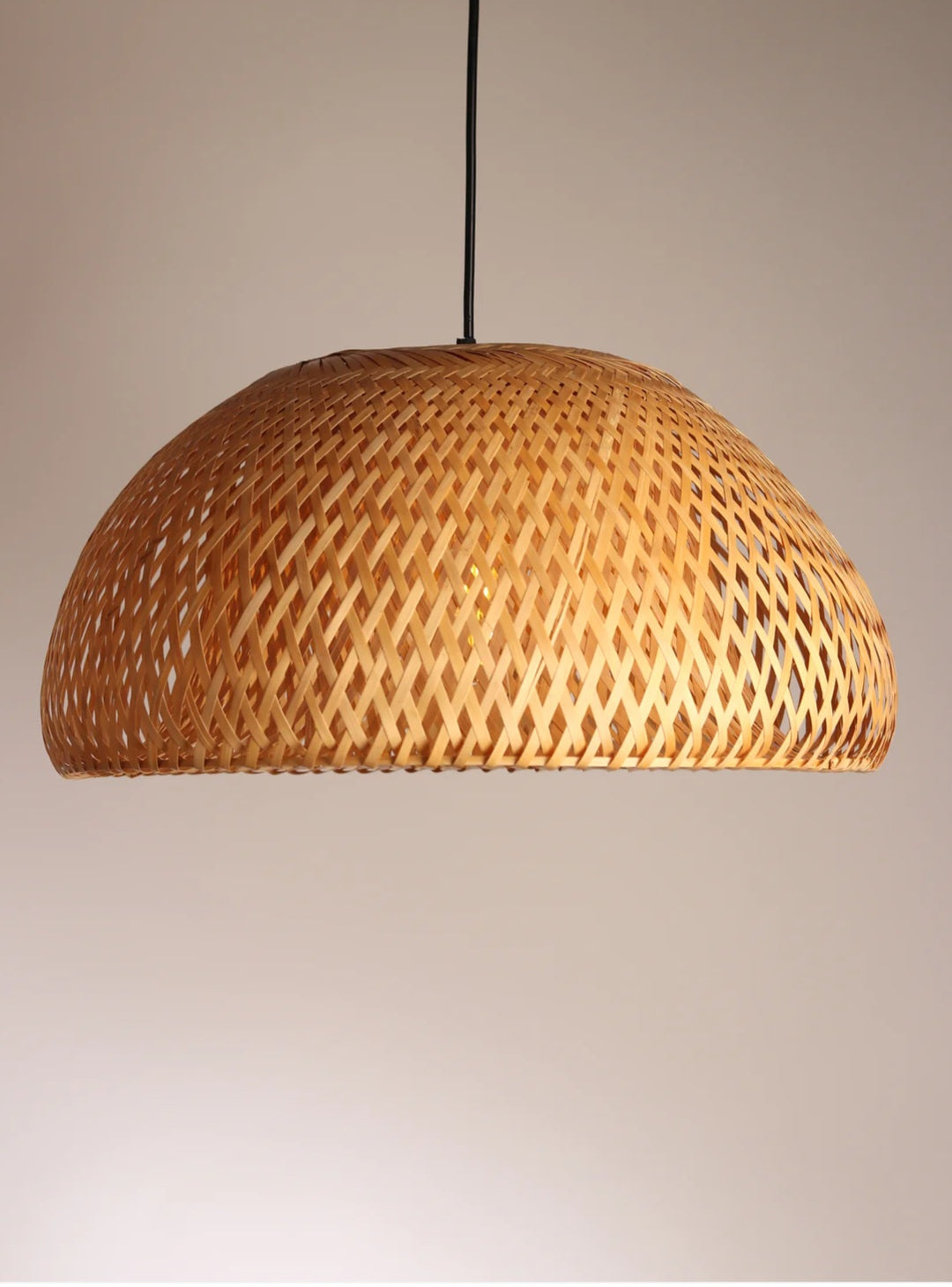 Alo dome-premium Bamboo lampshade Woven Hanging Pendant Light, Natural/Bamboo Pendant Light for Home restaurants and offices