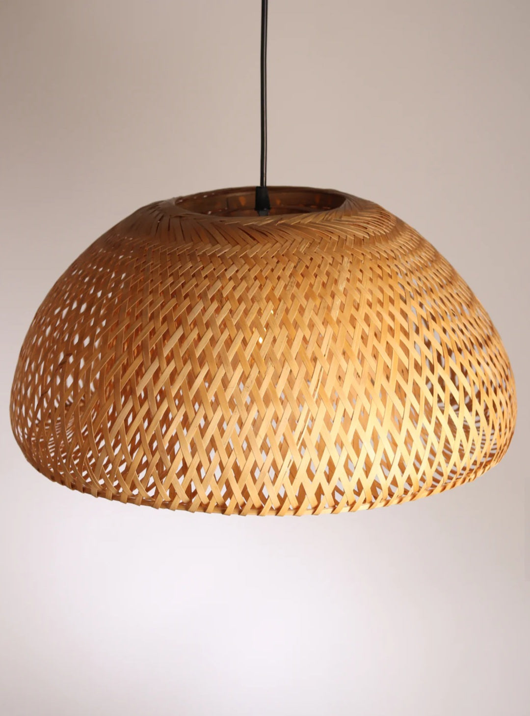 Alo dome-premium Bamboo lampshade Woven Hanging Pendant Light, Natural/Bamboo Pendant Light for Home restaurants and offices