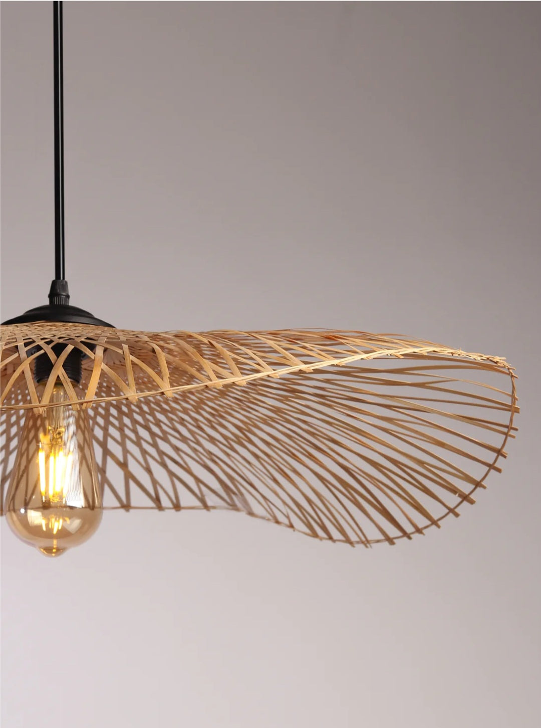 Drangonfly-Bamboo exclusive  pendant lamp Woven Hanging Pendant Light, Natural/Bamboo Pendant Light for Home restaurants and offices