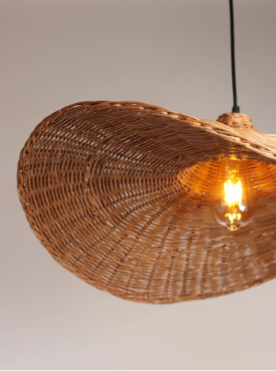 Umbrella- Bamboo lamp/Woven Hanging Pendant Light, Natural/Bamboo Pendant Light for Home restaurants and offices