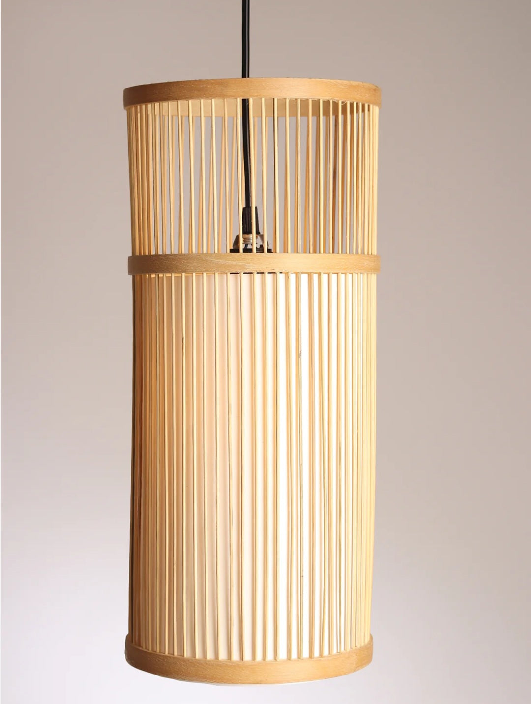 Humming nest-Woven Hanging Pendant Light, Natural/Bamboo Pendant Light for Home restaurants and offices