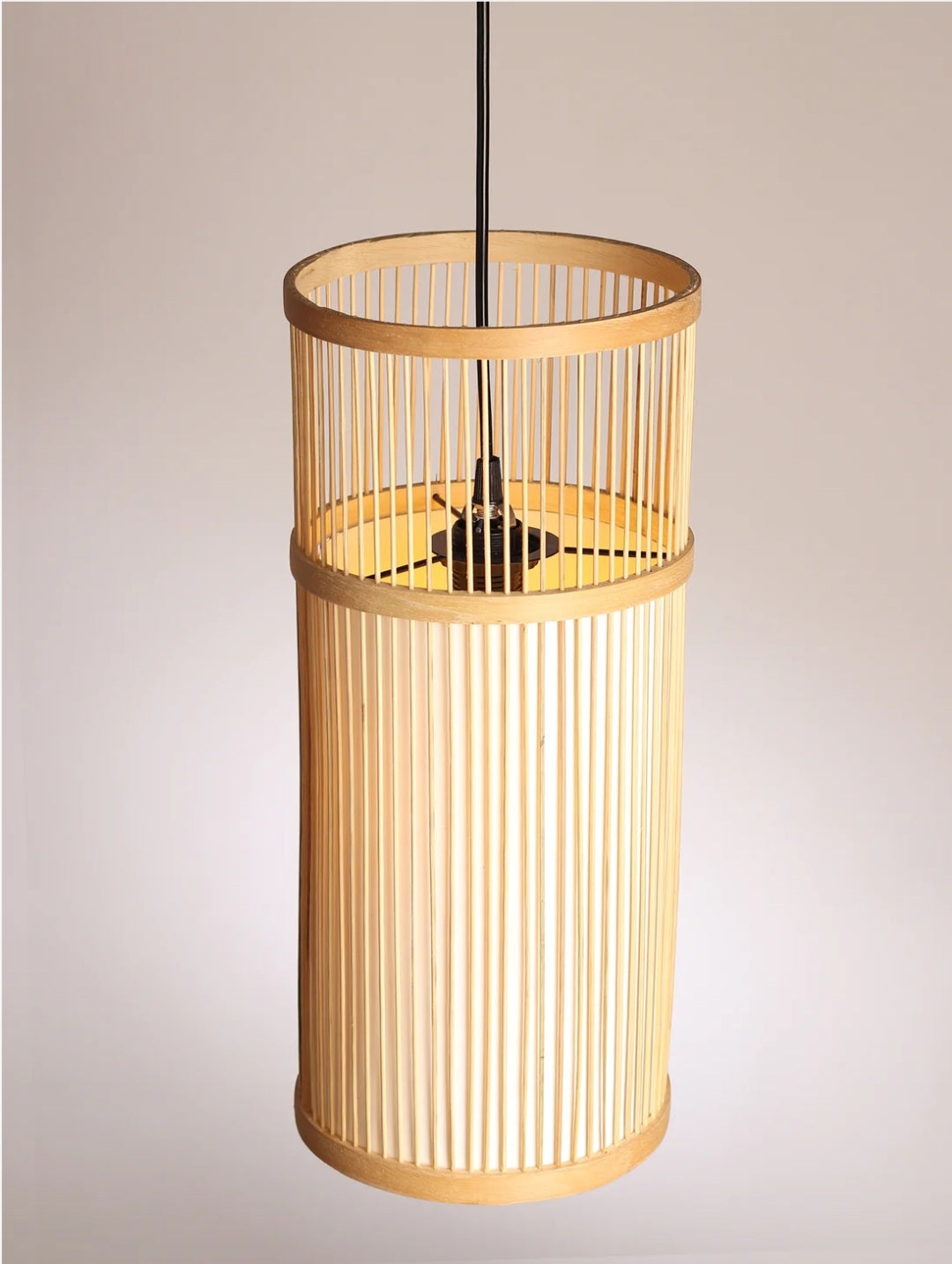 Humming nest-Woven Hanging Pendant Light, Natural/Bamboo Pendant Light for Home restaurants and offices