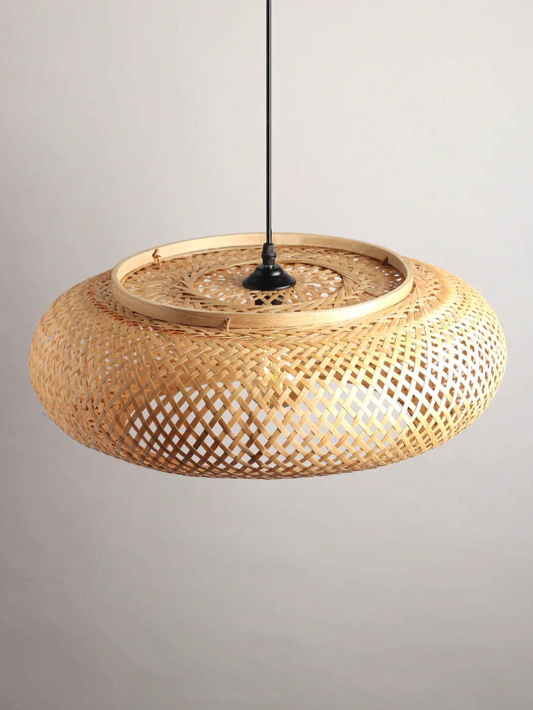 Gumball Bamboo lampWoven Hanging Pendant Light, Natural/Bamboo Pendant Light for Home restaurants and offices