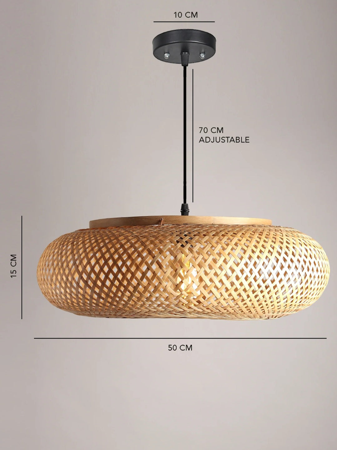 Gumball Bamboo lampWoven Hanging Pendant Light, Natural/Bamboo Pendant Light for Home restaurants and offices