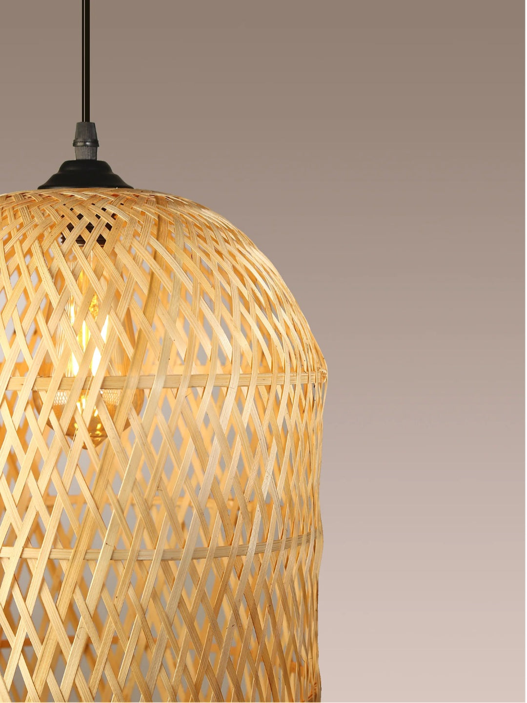 Baby bird nest-Bamboo lamp ,Woven Hanging Pendant Light, Natural/Bamboo Pendant Light for Home restaurants and offices