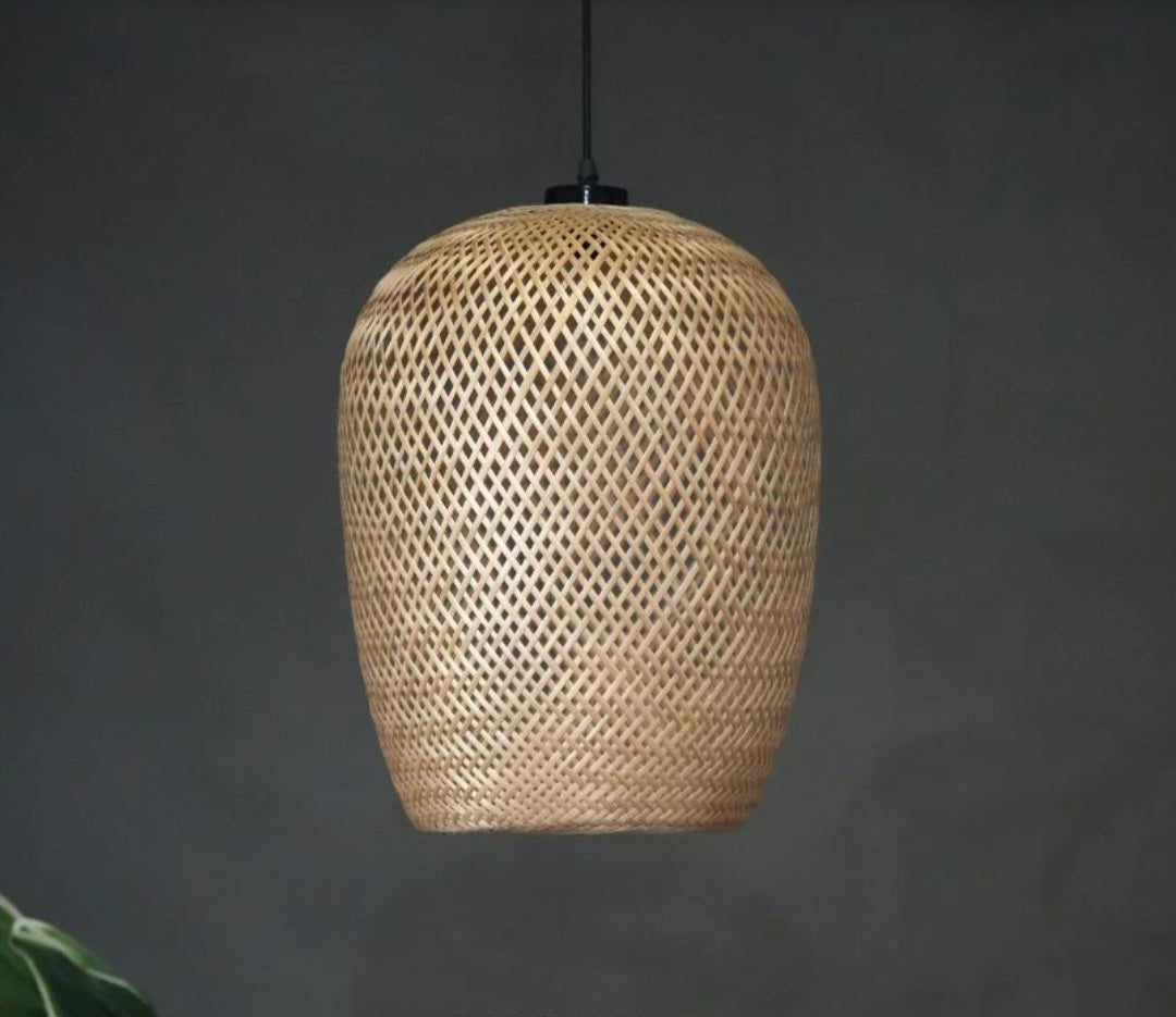 Cuckoo-Bamboo pendant Woven Hanging Pendant Light, Natural/Bamboo Pendant Light for Home restaurants and offices