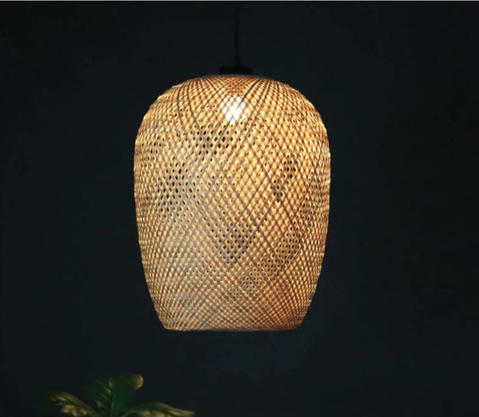 Cuckoo-Bamboo pendant Woven Hanging Pendant Light, Natural/Bamboo Pendant Light for Home restaurants and offices