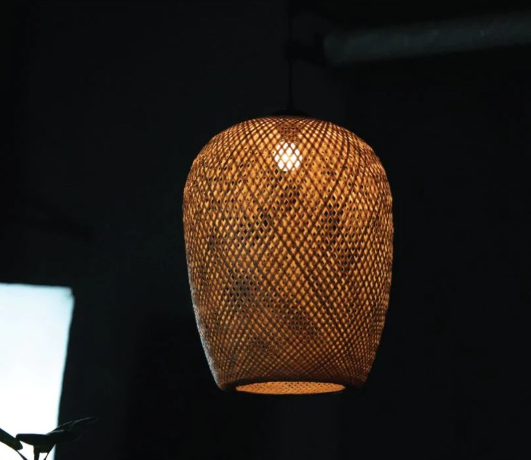 Cuckoo-Bamboo pendant Woven Hanging Pendant Light, Natural/Bamboo Pendant Light for Home restaurants and offices