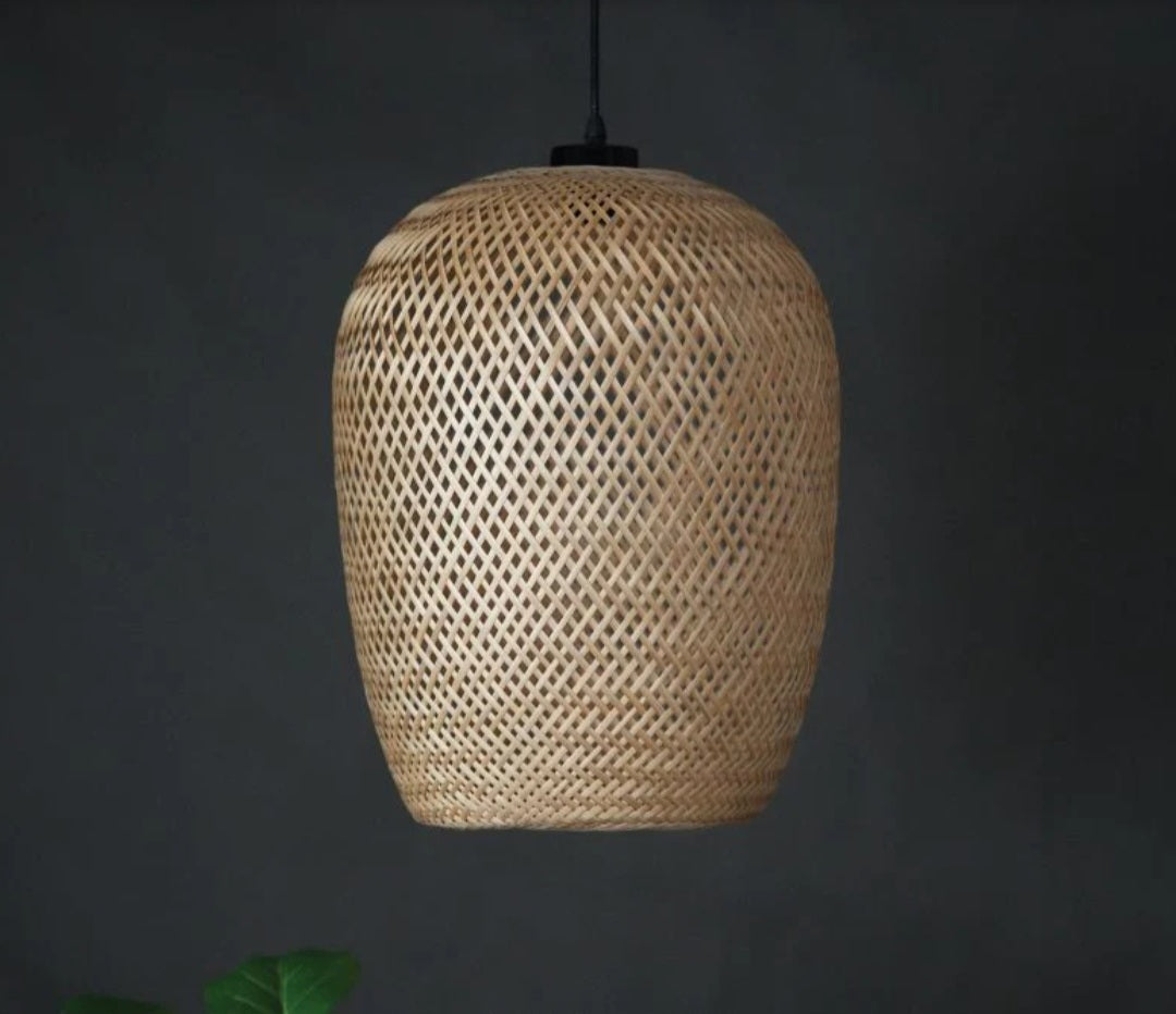 Cuckoo-Bamboo pendant Woven Hanging Pendant Light, Natural/Bamboo Pendant Light for Home restaurants and offices