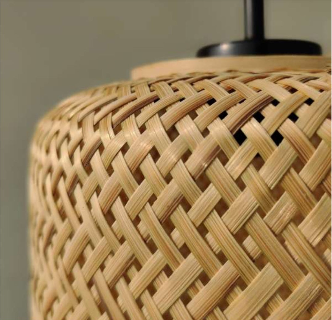 Bee cage-Bamboo pendant Woven Hanging Pendant Light, Natural/Bamboo Pendant Light for Home restaurants and offices