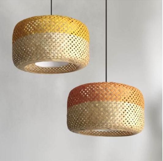 Owls lucky-Bamboo light Woven Hanging Pendant Light, Natural/Bamboo Pendant Light for Home restaurants and offices