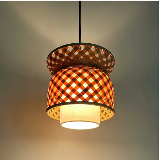 Lotus -Bamboo lamp Woven Hanging Pendant Light, Natural/Bamboo Pendant Light for Home restaurants and offices