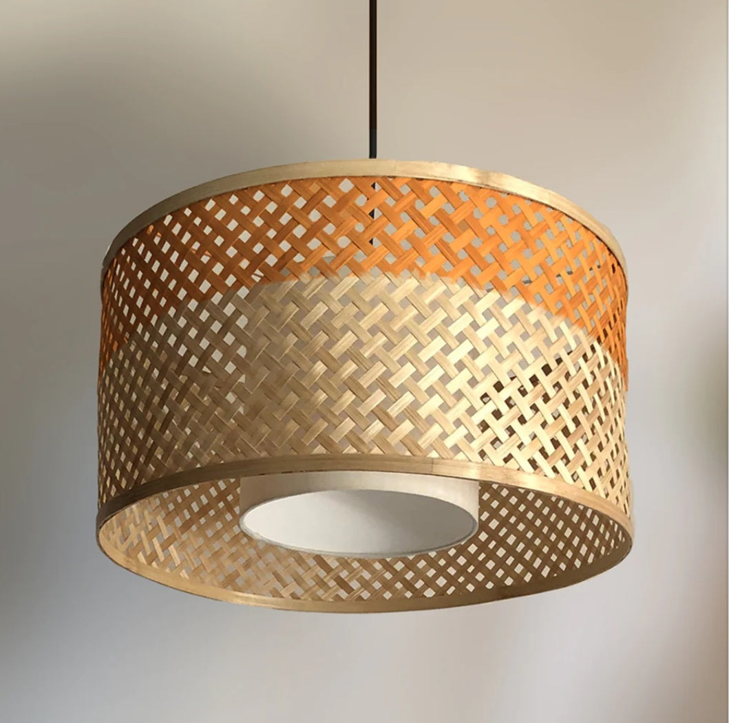 Mushroom lamp- Bamboo lamp Woven Hanging Pendant Light, Natural/Bamboo Pendant Light for Home restaurants and offices