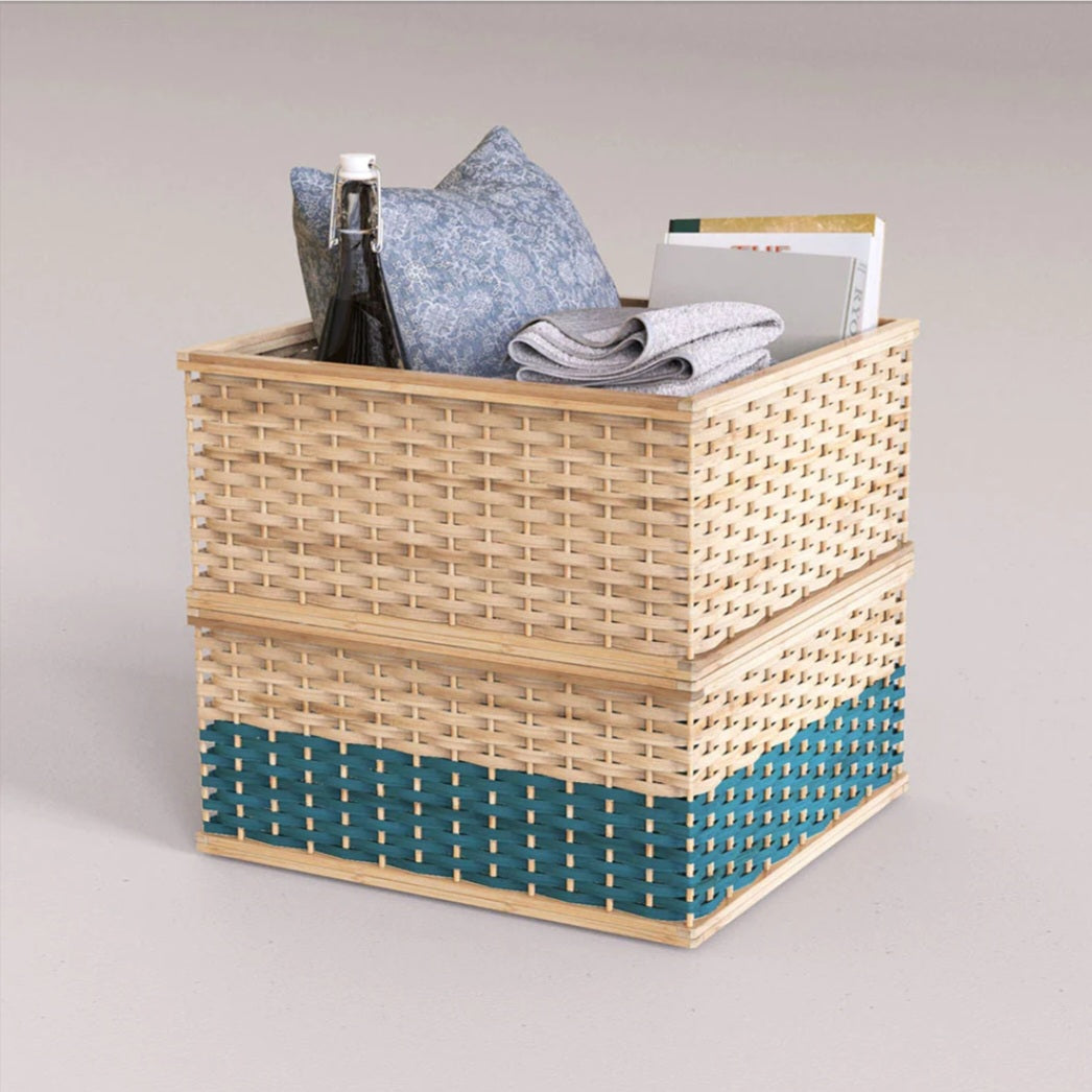 Stackable Bamboo Box organizer