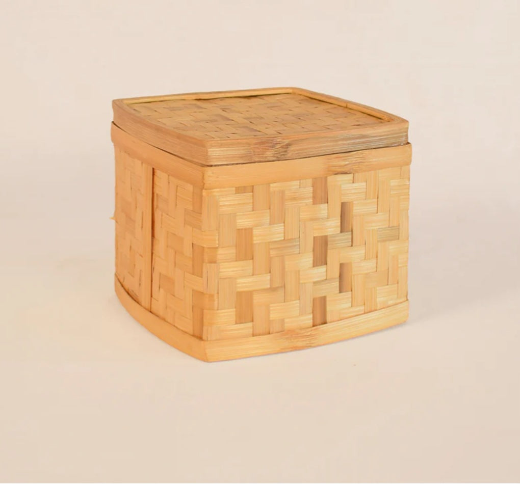 Square Bamboo Box with lid durable Universal