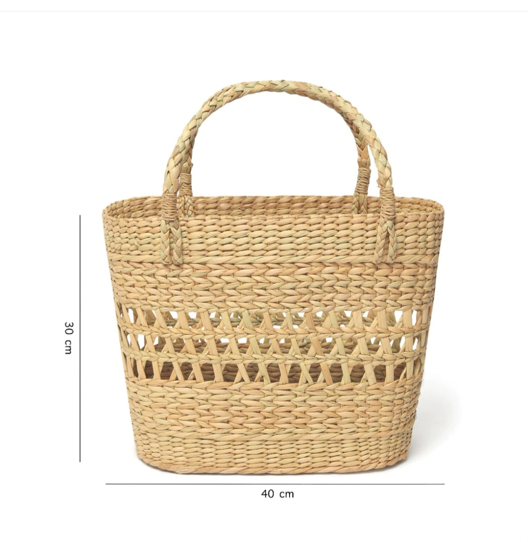 Kaona Grass Shopping jali Basket